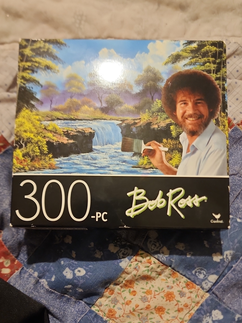 Bob Ross Misty Waterfall 300 Piece Puzzle